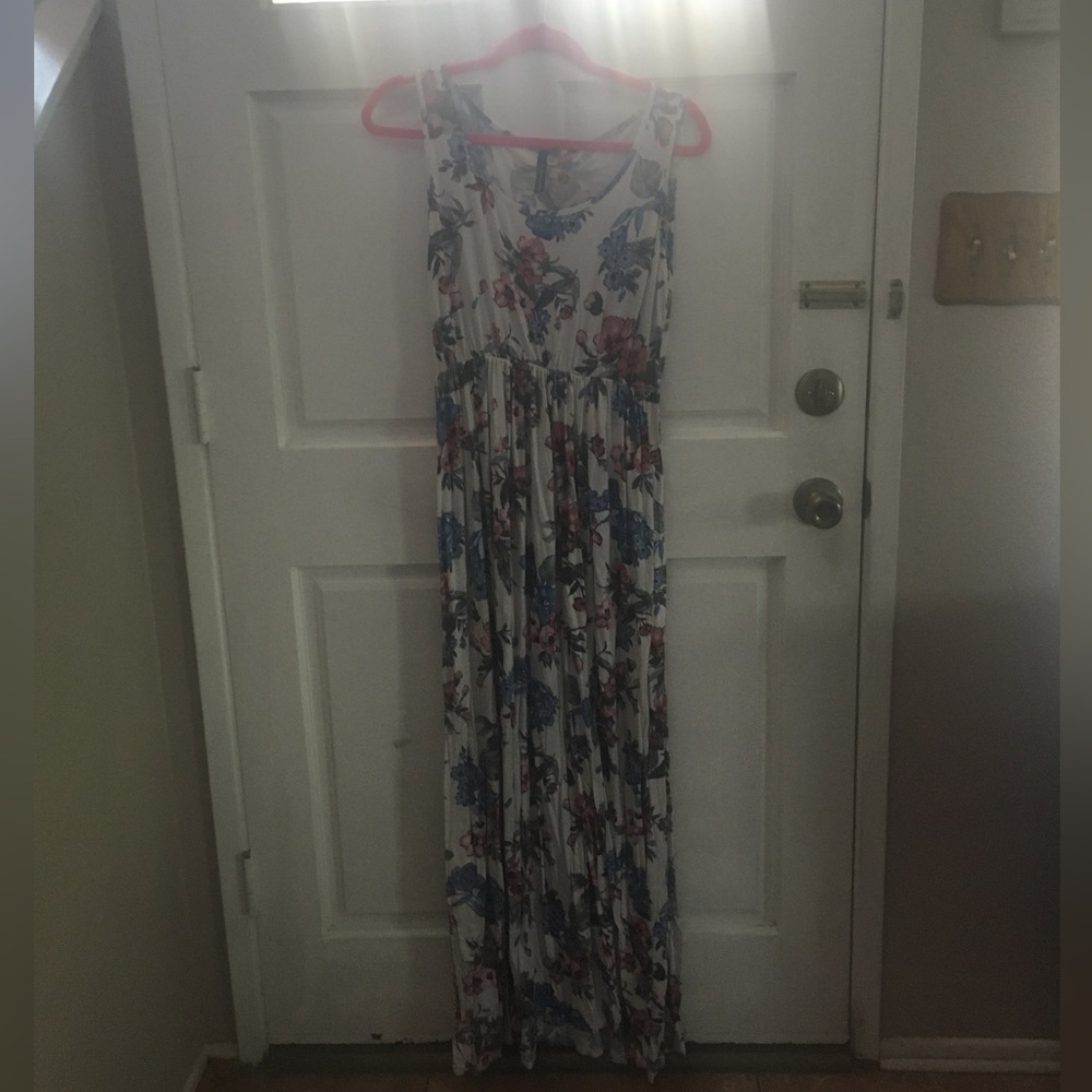 Summer Floral Floor Length Dress